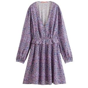 Scotch & Soda Floral Dress Long Sleeves Size 38 Medium